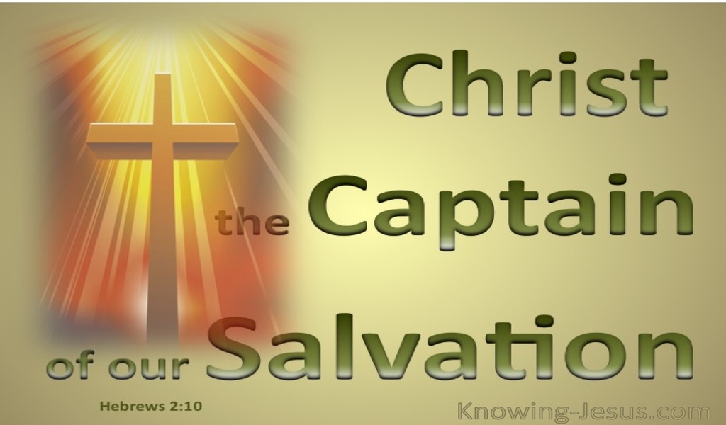 Hebrews 2:10 Captain of Our Salvation (green)